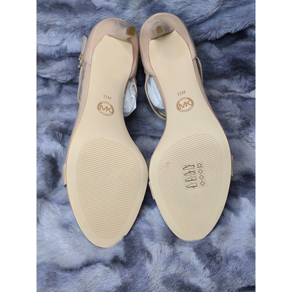 NWB MICHAEL KORS AVA MID SANDAL Lt Blush leather WOMEN US 11 - Picture 6 of 8
